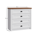 Komód, sosna andersen/tölgyfa lefkas, PROVANCE K4