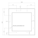Pando PVMAP 60-25 PAR Borhűtő - beépíthető, jobbos