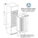 Pando PVMAV 124-70CRL borhűtő - beépíthető, inox, balos