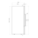 Pando PVMAV 124-70CRL borhűtő - beépíthető, inox, balos