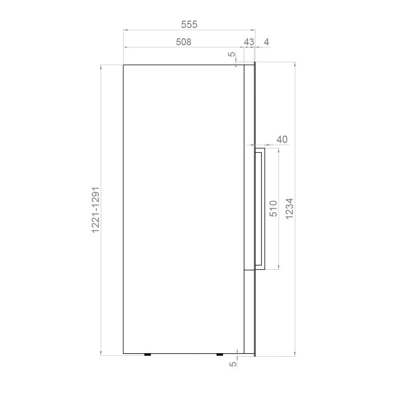 Pando PVMAV 124-70CRL borhűtő - beépíthető, inox, balos