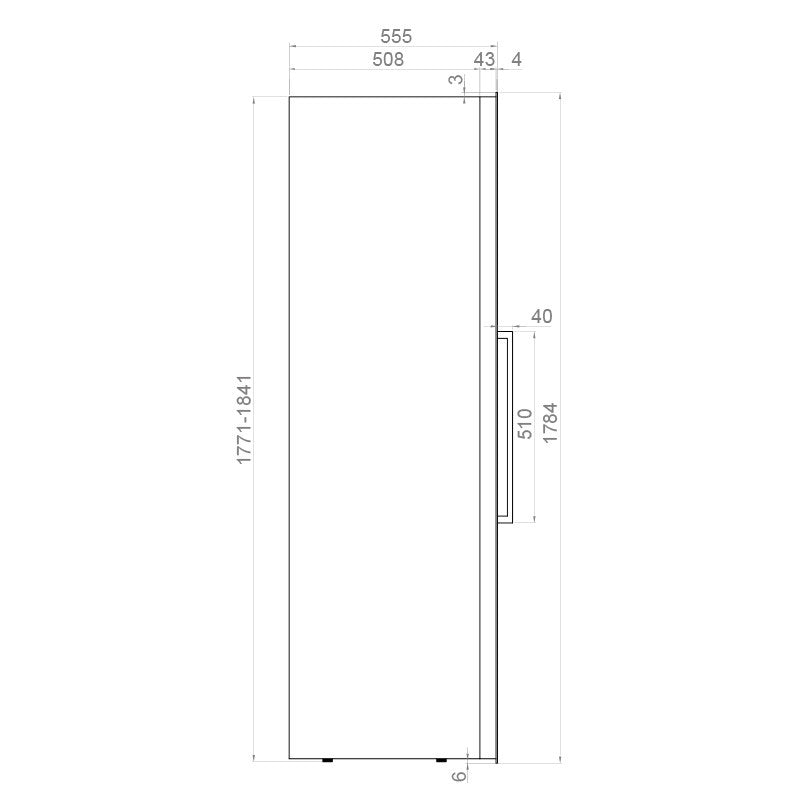 Pando PVMAV 178-112XL borhűtő - beépíthető, inox, balos