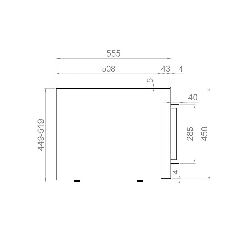 Pando PVMAV 45-18XL borhűtő - beépíthető, inox, balos