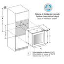 Pando PVMAVP 60-25XL borhűtő - beépíthető, inox, balos