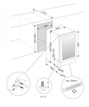Pando PVMB 40-28CRL Borhűtő - pult alá építhető, fekete, balos