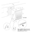 Pando PVMB 60-53XL borhűtő - pult alá építhető, inox, balos