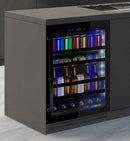 Pando PVMBP 60-45CRR borhűtő - pult alá építhető, fekete, jobbos