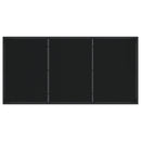 vidaXL 5 db Kerti Étkezőszett Párnákkal Bézs Poly Rattan, vidaXL Kerti Asztal Fekete 160x80x73 cm Edzett Üveg