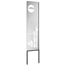vidaXL Kertvédő vászon Ezüst 32 x 140 cm Horganyzott acél