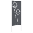 vidaXL Kertvédő vászon Antracit 50 x 140 cm Hidegen hengerelt acél