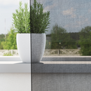vidaXL 2 db fekete fátyolfüggönyök fülecske tetejével 140x260 cm