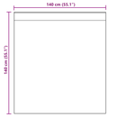 vidaXL 2 db sárga fátyolfüggönyök hurokkal 140x140 cm