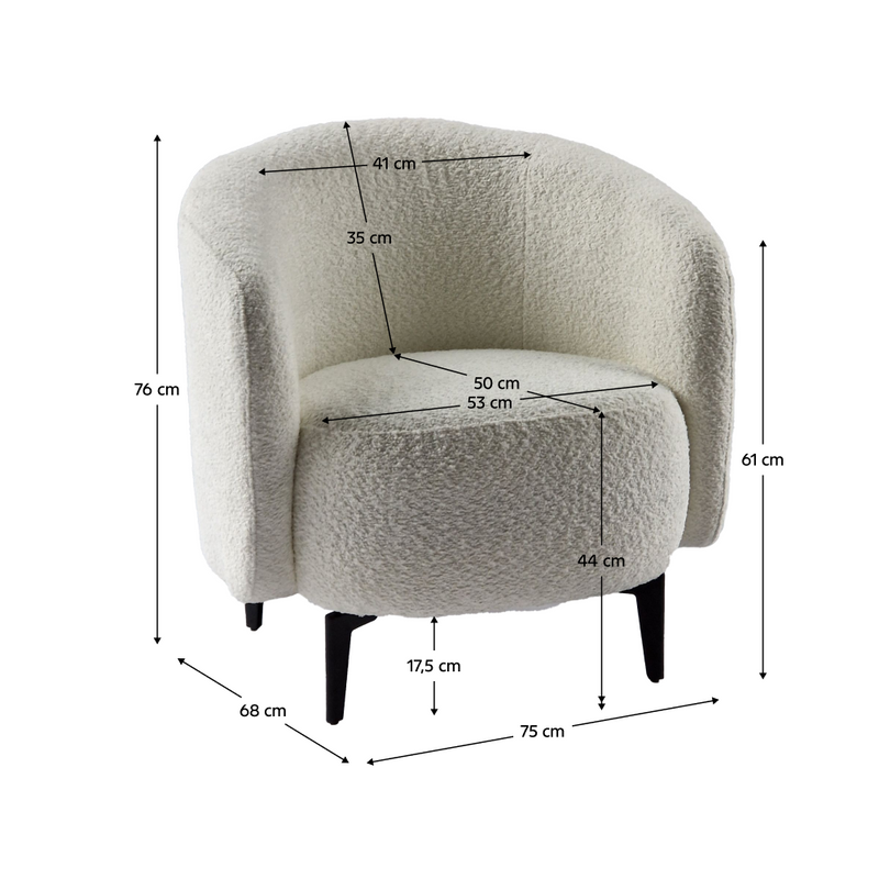 Fotel, fehér/fekete, PRESO