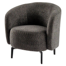 Fotel, szürkésbarna Taupe/fekete, PRESO
