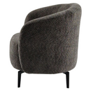 Fotel, szürkésbarna Taupe/fekete, PRESO