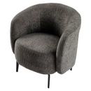 Fotel, szürkésbarna Taupe/fekete, PRESO