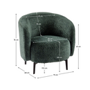 Fotel, zöld/fekete, PRESO