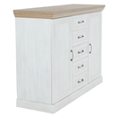 komód, 2-ajtós 5 fiókkal, északi sosna/vadtölgy, ROYAL K2D