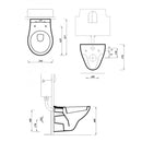 Roya Sydney 82W falba építhető WC tartály szett