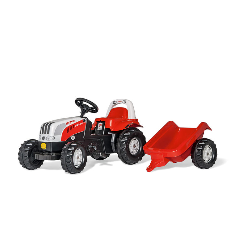 Rolly Kid Steyr 6160 CVT pedálos traktor utánfutóval