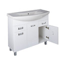 Viva SZQUARE 100 lábon álló fürdőszobabútor Sanovit ZENON 6095 porcelán mosdóval 97 x 51 cm