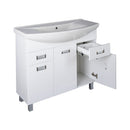 Viva SZQUARE 100 lábon álló fürdőszobabútor Sanovit ZENON 6095 porcelán mosdóval 97 x 51 cm