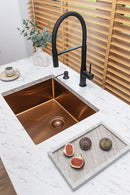 Laveo MARMARA inox réz színű mosogató