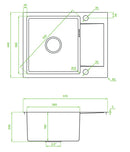 LAVEO MARMARA egymed.minicsepp. mosogató, rózsaarany