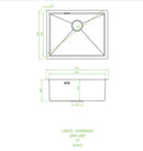 Laveo MARMARA inox arany színű mosogató