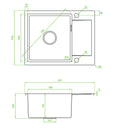 LAVEO MARMARA egymed.minicsepp. mosogató, Arany