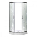 Spirit BAMBOO 90x90x194 cm íves zuhanykabin, erősített akril zuhanytálcával