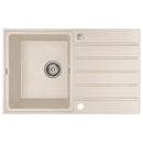 LAVEO MARGARITA csepptálcás jázmin mosogató automata dugókiemelős, helytakarékos szifonnal