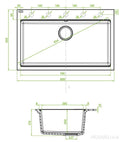 LAVEO TAU 8 nagymedencés mosogató, jázmin