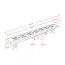 Flow zuhanyfolyóka 80 fekete