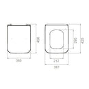 CeraStyle IBIZA / HERA WC ülőke - MATT FEHÉR - duroplast - lecsapódásgátlós - könnyen levehető