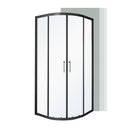 Spirit Clear 80x80x180 cm íves zuhanykabin zuhanytálca nélkül fekete