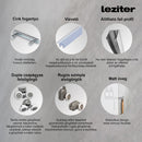 Spirit Matt 80x80x194 cm-es íves zuhanykabin, erősített akril zuhanytálcával