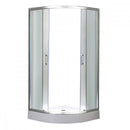 Spirit Matt 80x80x194 cm-es íves zuhanykabin, erősített akril zuhanytálcával