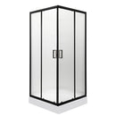 Soho Square Black 90 szögletes zuhanykabin zuhanytálcával