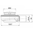 Speed 50 alacsony kialakítású zuhanytálca szifon