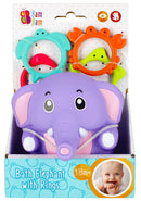 Elefánt baba fürdőjáték gyűrűkkel, J-SPK482396