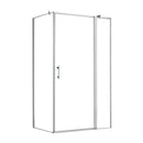 Simple 80x100 cm nyílóajtós aszimmetrikus zuhanykabin zuhanytálca nélkül