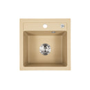 Nia szögletes egy medencés gránit mosogató bézs