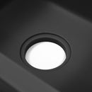 Nia szögletes egy medencés gránit mosogató fekete