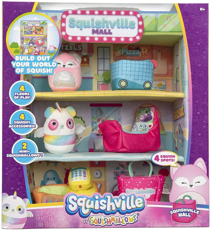Squishville nagy plüss játékkészlet Squishville Pláza