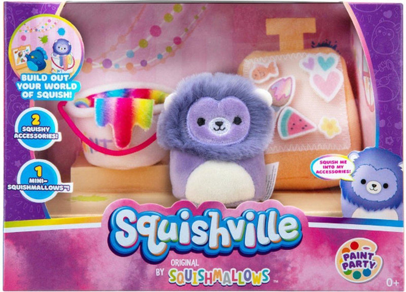Squishville mini plüss játékkészlet - Paint Party készlet