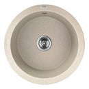 Laveo DAFNE egykör bézs mosogató helytakarékos szifonnal