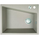 Laveo GRENADA csaplyukas bézs mosogató automata dugókiemelős, helytakarékos szifonnal