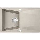 Laveo GRENADA csepptálcás bézs mosogató automata dugókiemelős, helytakarékos szifonnal