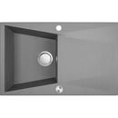 Laveo GRENADA csepptálcás szürke mosogató automata dugókiemelős, helytakarékos szifonnal